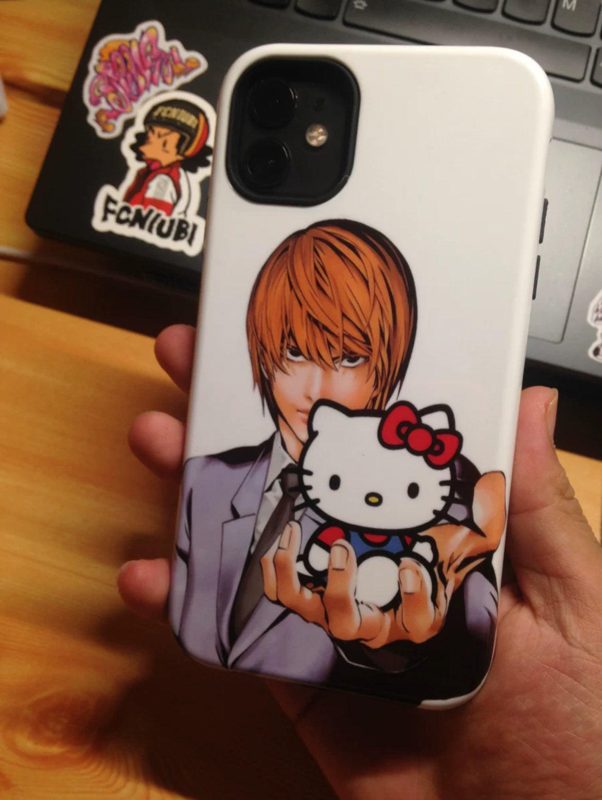 Death N + Kitty Phone Case