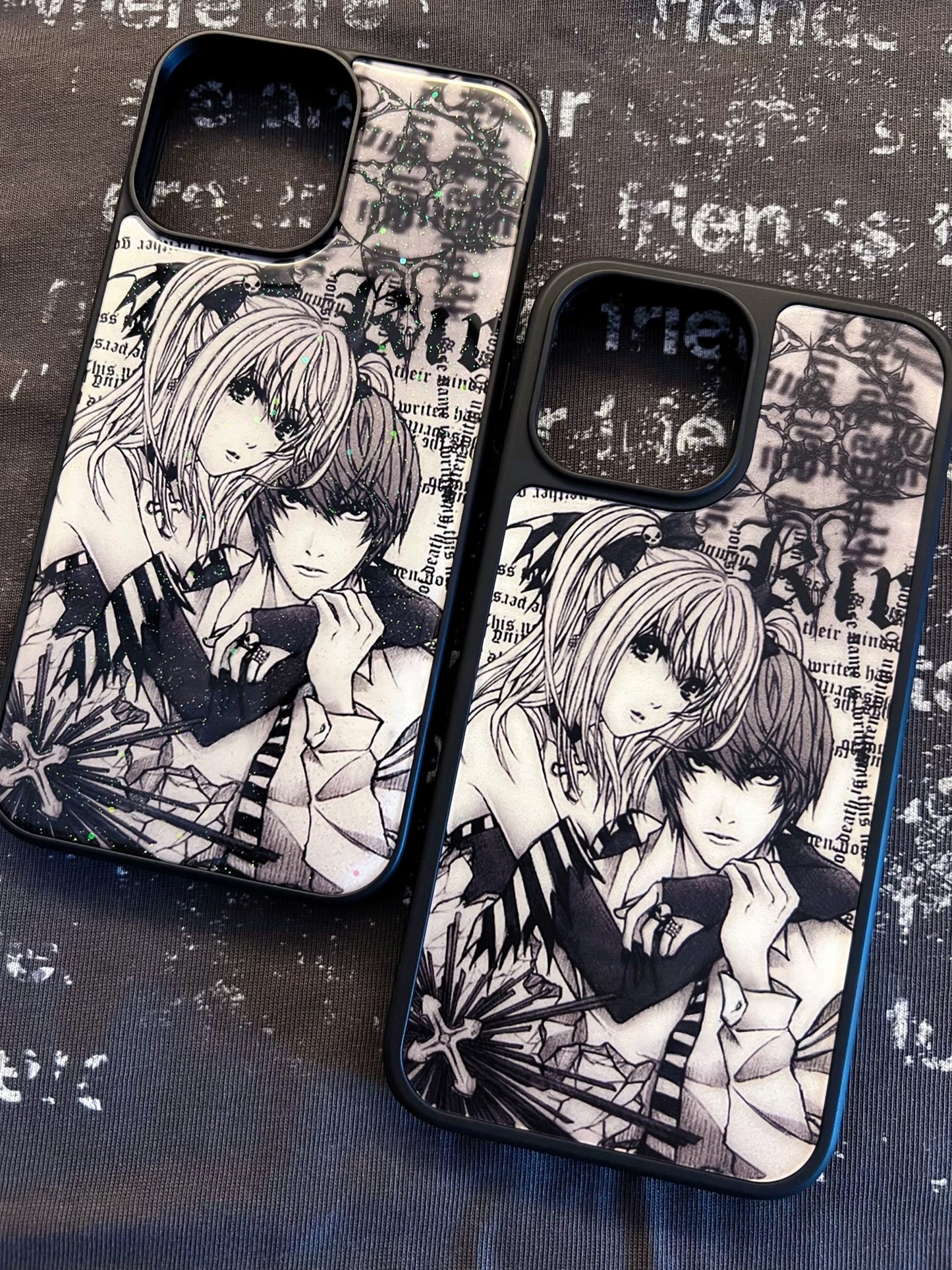Misa & Light Yagami Newspaper Iphone Case