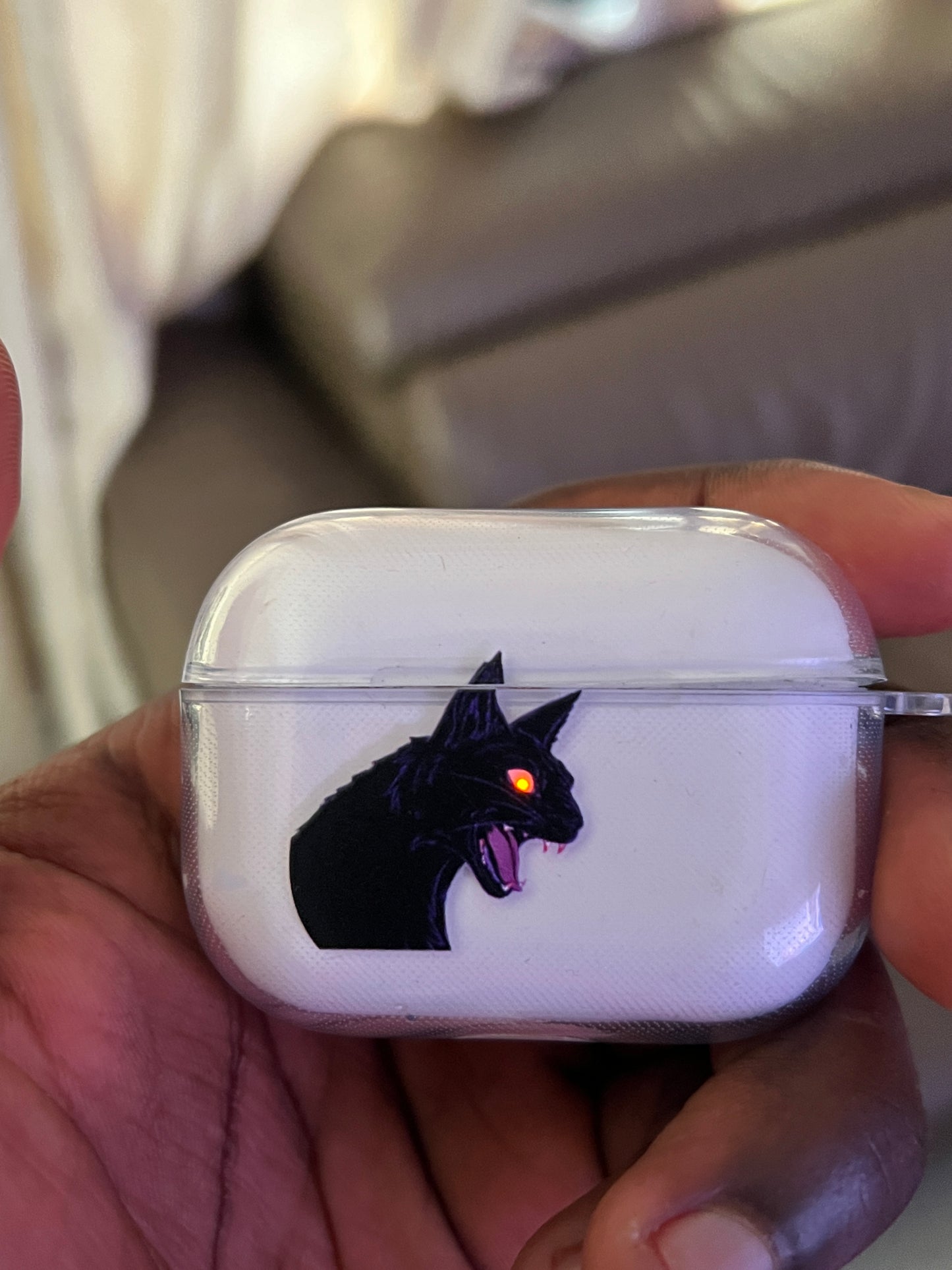 Onyx Cat AirPods Case