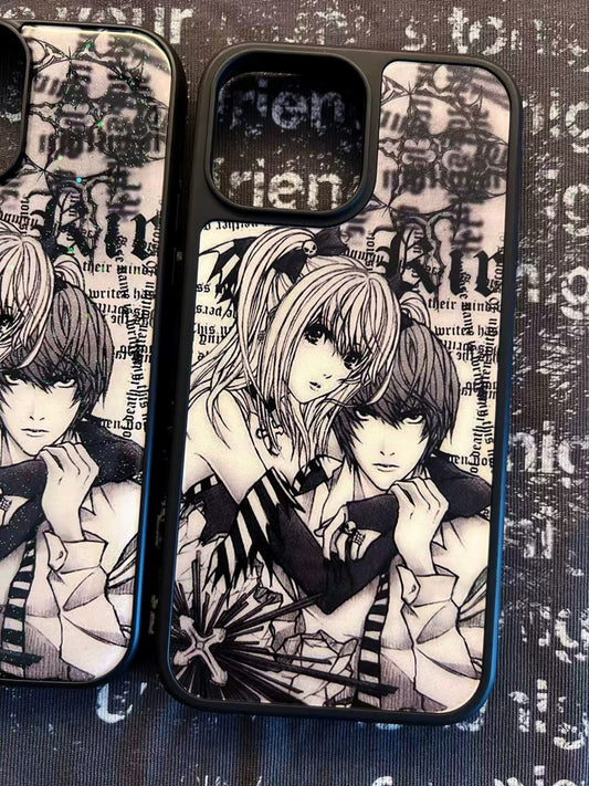 Misa & Light Yagami Newspaper Iphone Case