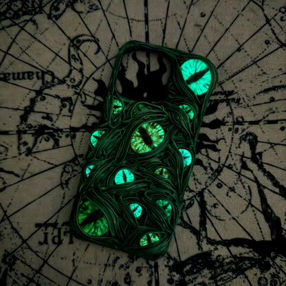 Green Eyes Glow In the Dark IPhone Case
