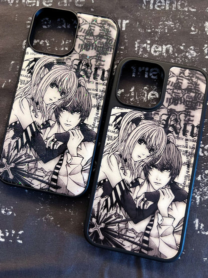 Misa & Light Yagami Newspaper Iphone Case