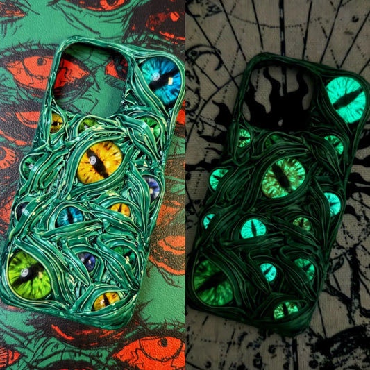 Green Eyes Glow In the Dark IPhone Case