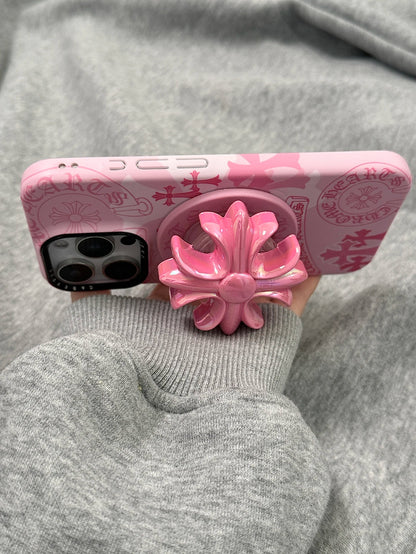 Pink CH Crest IPhone case