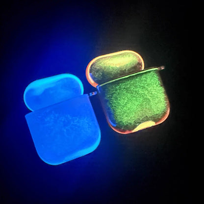 Orange Quicksand AirPods Case